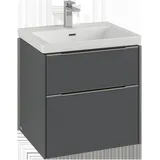 Villeroy & Boch Waschbeckenunterschrank 2 Auszüge 57,2 x 57,6 x 47,8 cm Soft Green