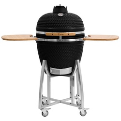 BBQ-Toro Holzkohlegrill BBQ-Toro Kamado Grill Holzkohlegrill "KURO" Ø 52 c schwarz