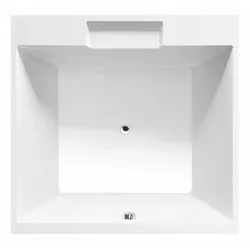 CAME Quadrat-Badewanne mit Rahmengestell 175x175x50cm, weiss