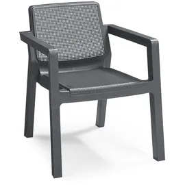 KETER Balkongarnitur Emily Graphitgrau