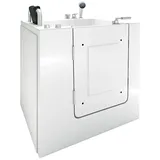AcquaVapore AquaVapore Sitzwanne Whirlpool Badewanne mit Tür S02WP-C-L 100x78cm