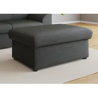 DOMO collection Hocker »Topper«, mit Wellenunterfederung, auf Kunststoffgleitern grau