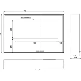 EMCO Asis Prestige 2 98,8 cm grau