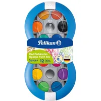 Pelikan Farbkasten Space+ 12 St. blau