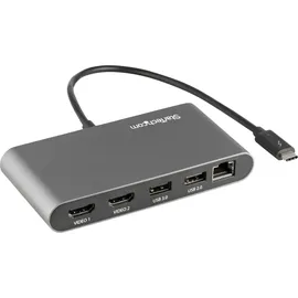 Startech StarTech.com Thunderbolt 3 Mini Dock - Mobile TB3-Dockingstation mit dual Monitoren, HDMI 4K 60 Hz - 1GbE