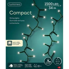 Lumineo LED-Lichterkette Compact 34 m grün