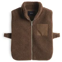 Opus Damen Poncho/Cape | ATUBA Cape aus Teddyfell cocoa, 0 - Einheitsgröße