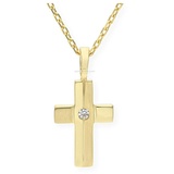 JuwelmaLux Kreuzanhänger JuwelmaLux Anhänger 333/000 (8 Karat) Gold Kreuz mit Zirkonia JL20-02- (1-tlg)