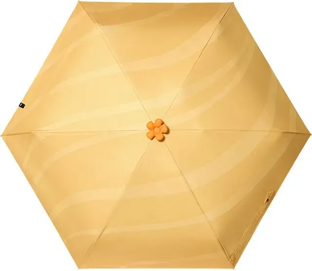 Beneunder BM528, fünffacher Regenschirm mit schwarzer Schutzbeschichtung, für den Außenbereich, winddicht und wasserdicht, gelb