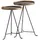 Wohnling WL7.212 Beistelltisch 2er Set Metall Gold / Schwarz