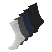JACK & JONES JACBASIC BAMBOO SOCK 5er Pack Schwarz/Grau/Blau 40-46