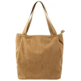 Prato SC01-1 Breitcord Shopper Stylische Allround-Bag in mocha | Gr.: onesize