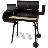 AKTIVE Holzkohlegrill mit Rädern Aktive Schwarz 106 x 106 x 61 cm