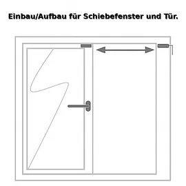 ABUS MK1310W Ein-/Aufbau Öffnungsmelder VdS C weiß