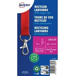 AVERY Zweckform Lanyards rot 10 St.
