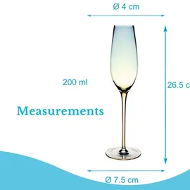 Intirilife Sektglas 0,2 l 4 St.
