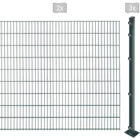 Arvotec Doppelstabmattenzaun »EASY 183 zum Aufschrauben«, Zaunhöhe 183 cm, Zaunlänge 2 - 60 m 94038843-0 anthrazit H/L: 183 cm x 4 m