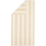 CAWÖ Handtücher Pure Stripes 6502 beige - 33 Handtuch 50x100 cm