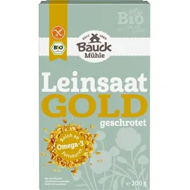 Bauckhof Gold-Leinsaat geschrotet glutenfrei bio