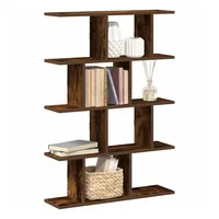 VidaXL Wandregal 12 Fächer Räuchereiche 1-tlg. Braun