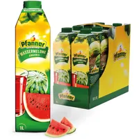 Pfanner Wassermelone im Vorratspack – Erfrischungsgetränk mit 30% Fruchtgehalt – mit wertvollem Vitamin C (8 x 1 l)