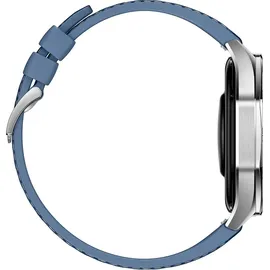 Huawei Watch GT 5 46 mm Silber Gewebe-Armband Blau