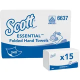 Kimberly Clark Scott Essential Falt-Papier-Handtücher Interfold weiß 5100 Blatt