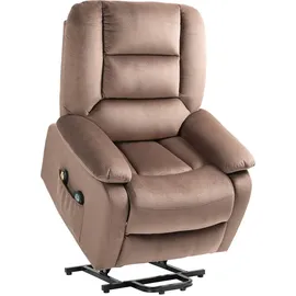 Homcom Sessel, Braun, Kunststoff, 93x110x90 cm, Wohnzimmer, Sessel, Polstersessel