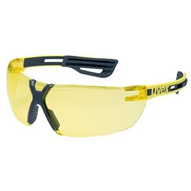 Uvex 9199240 Schutzbrille/Sicherheitsbrille Anthrazit, Gelb