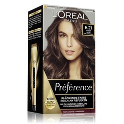 L'Oréal Paris Préférence Nr. 6.21 - Helles Perlmuttbraun farba do włosów 1 Stk