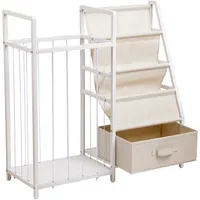 ONVAYA® Multifunktionales Kinderregal 4-in-1 | Tonie Regal, Kuscheltier Aufbewahrung, Kinder Bücherregal & Spielzeug Organizer | Weißes Kinderzimmer Möbel Spielzeugregal