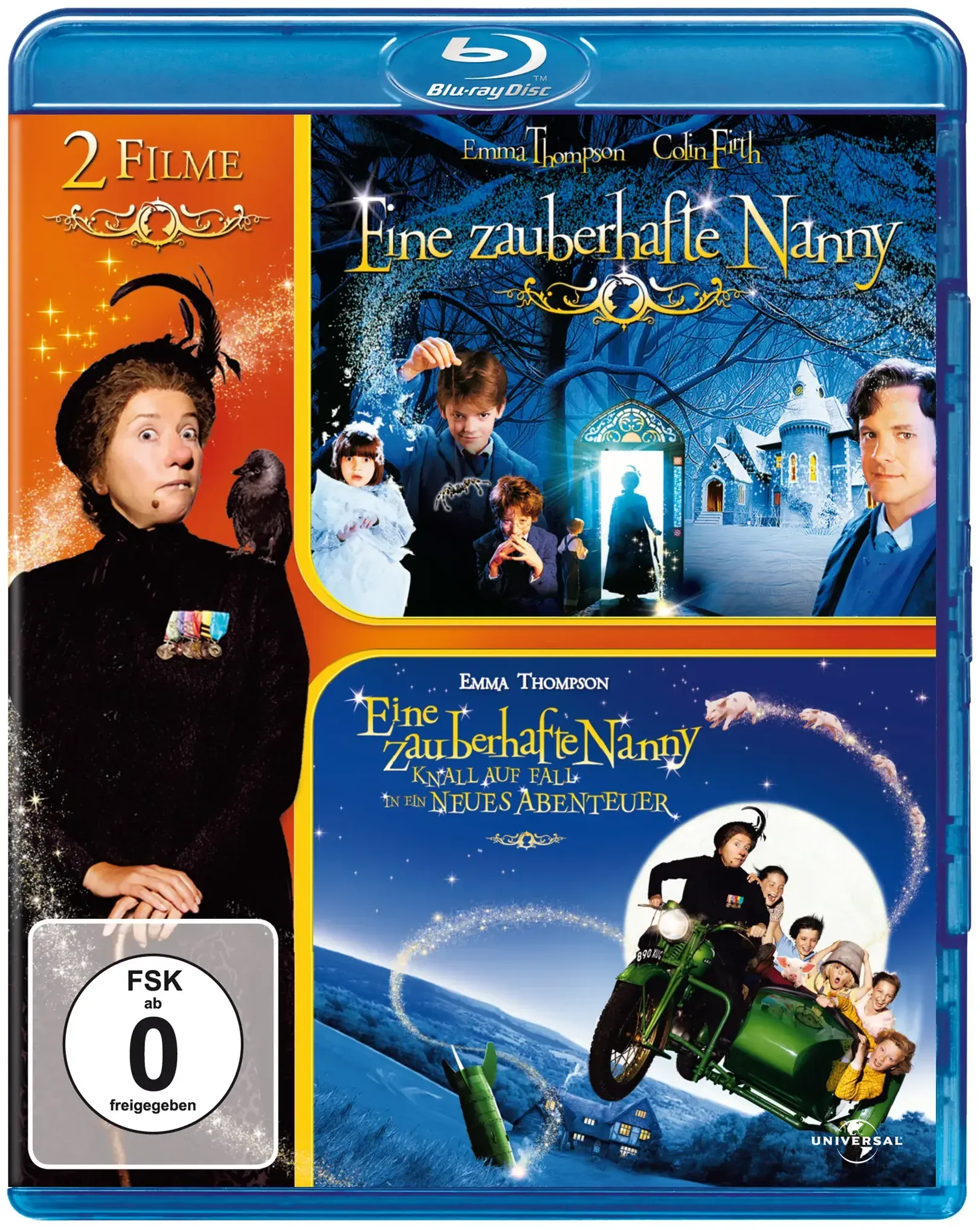 Doppelpack: Eine Zauberhafte Nanny 1+2 (Blu-ray)