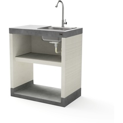 Tuozi, Modul mit Arbeitsplatte Venit/Plan 78 und mit  Spüle und Wasserhahn [F]