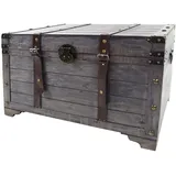 Kobolo Truhe KUBA 80 x 45 x 50 cm 1-tlg. grau