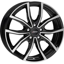 Autec Vidron 7,0 x 17 5 x 112 ET45 Schwarz Poliert