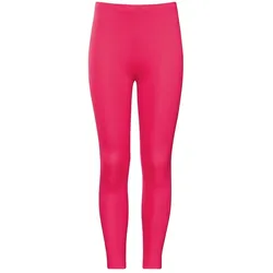Leggings TRIGEMA "TRIGEMA Leggings aus Baumwolle/Elastan", Kinder, Gr. 116, Normalgrößen, orange (koralle), 95% Baumwolle, 5% Elastan, Basic, Hosen