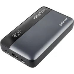 Intenso Powerbank HE20000 100W Power Delivery Lithium Ionen Akku: 20.000 mAh Kapazität, Unterstützt schnelles Laden, Lädt bis zu 3 Geräte gleichzeitig