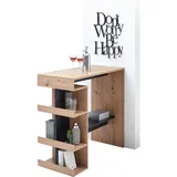 Stolkom Bartisch Smash 108 x 103 x 50 cm Eiche Artisan Braun/Schwarz
