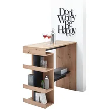Stolkom Bartisch Smash 108 x 103 x 50 cm Eiche Artisan Braun/Schwarz