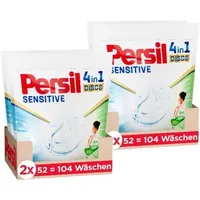 Persil Sensitive 4in1 DISCS Aloe Vera Vollwaschmittel Allergiker & Babys 2x104WL