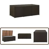 Gartenbox Poly Rattan 180x90x70 cm Braun - Gartenbox - Auflagenbox - Outdoor Storage - Gartenmöbel - Rattan Gartenmöbel