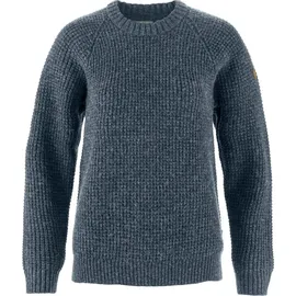 Fjällräven Övik Waffle Knit Sweatshirt Navy S