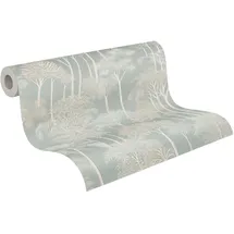 A.S. Création Vliestapete Urwald Dschungel 10 m x 0,64 m Beige/Blau/Grün 79162-2