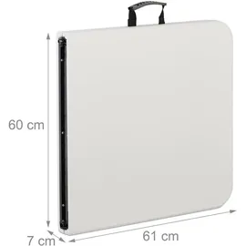 Relaxdays Campingtisch Relaxdays Weiß