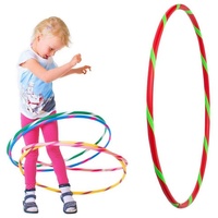 Hoopomania Hula-Hoop-Reifen Bunter Kinder Hula Hoop für kleine Profis, Ø60cm, Rot-Grün grün|rot Ø 60 cm