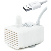 HAPUP Katzenbrunnen Wasserpumpe Trinkbrunnen für Katze Ersatzpumpe USB Mini pumpe 90L/H mit 2M Kabel für Katzen Trinkbrunnen Teich Aquarium