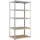 Juskys Lagerregal Metall 200 x 100 x 60 cm Silber