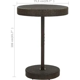 vidaXL Gartenbar-Set 5-tlg. Braun