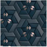 A.S. Création Metropolitan Stories Travel Styles Fototapete Sechseck (B x H: 1,59 x 2,8 m, Vlies, Schwarz/Grau)