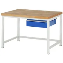 Rau Werkbank höhenverstellbar 8001A1, B1250xT900xH840-1040mm, 1x Schublade-TA